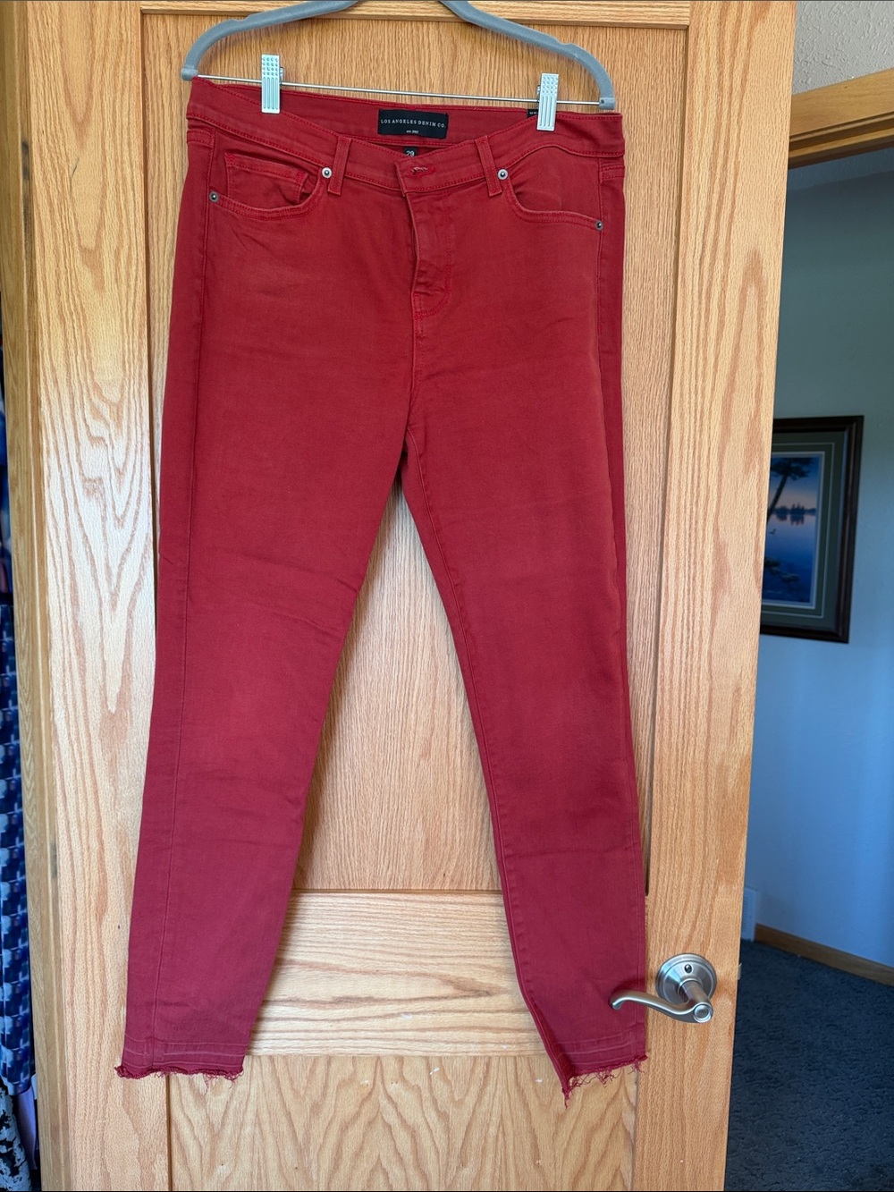 Women’s Red Skinny Jeans - Unbranded